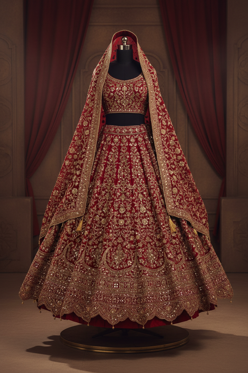 The Pakistani bridal lehenga